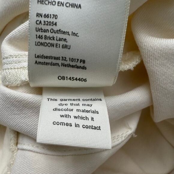 Free People Venice Beach Flare Pants Worn White Size 29x32 - Picture 7 of 14